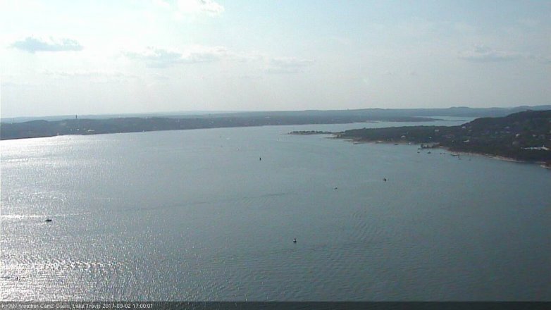 Lake Travis webcam, September 2, 2017 4:10 PM CT