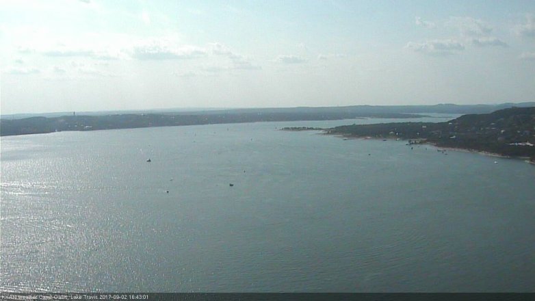 Lake Travis webcam, September 2, 2017 4:15 PM CT