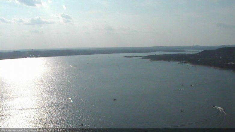Lake Travis webcam, September 2, 2017 4:35 PM CT