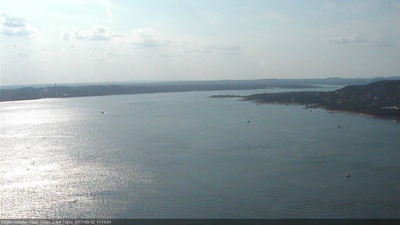 Lake Travis webcam, September 2, 2017 4:45 PM CT