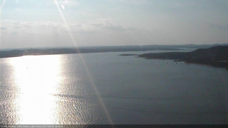 Lake Travis webcam, September 2, 2017 5:25 PM CT