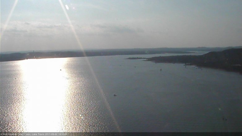 Lake Travis webcam, September 2, 2017 5:40 PM CT