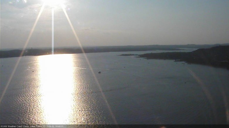 Lake Travis webcam, September 2, 2017 5:55 PM CT