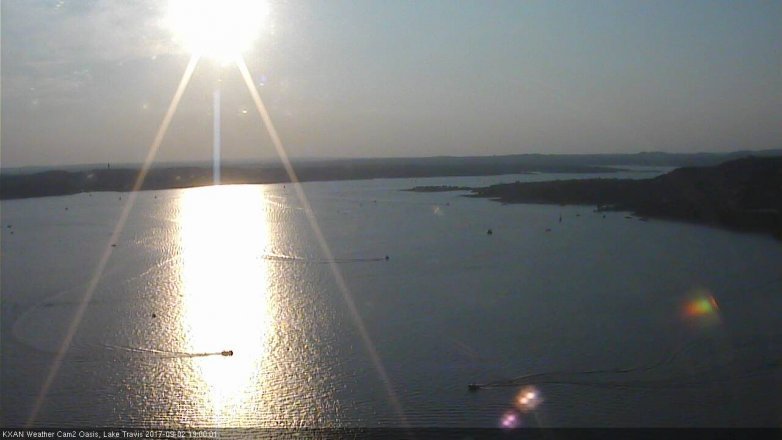 Lake Travis webcam, September 2, 2017 6:20 PM CT