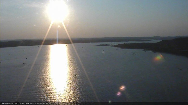 Lake Travis webcam, September 2, 2017 6:30 PM CT