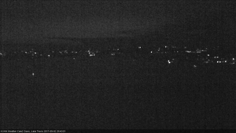 Lake Travis webcam, September 2, 2017 8:05 PM CT
