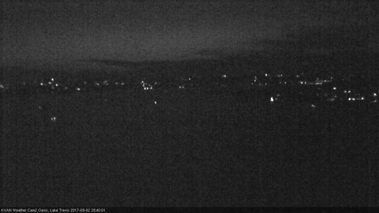 Lake Travis webcam, September 2, 2017 8:10 PM CT