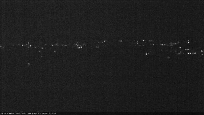 Lake Travis webcam, September 2, 2017 8:30 PM CT
