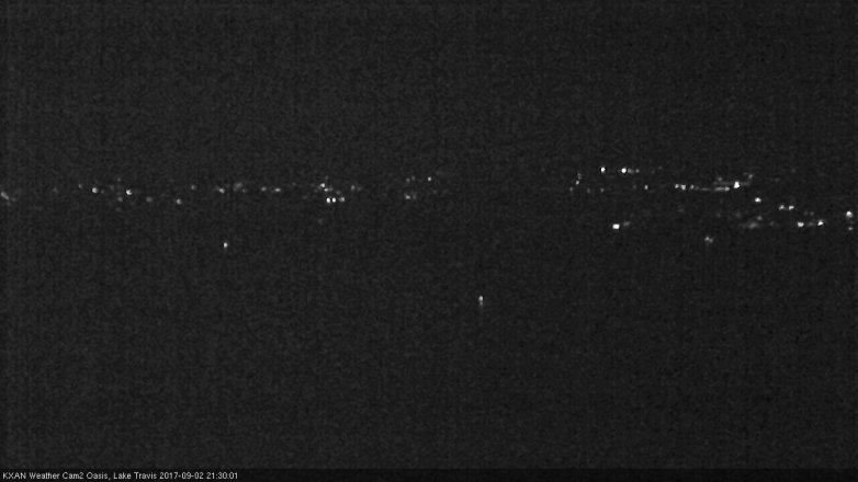 Lake Travis webcam, September 2, 2017 8:35 PM CT