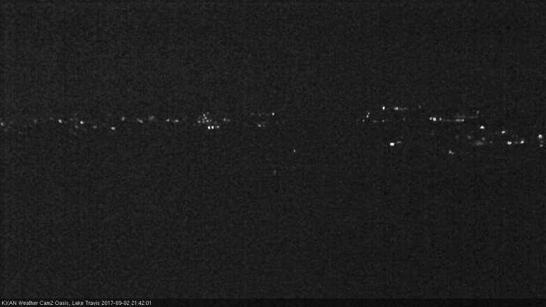 Lake Travis webcam, September 2, 2017 8:45 PM CT