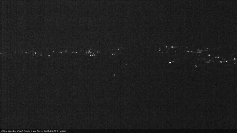 Lake Travis webcam, September 2, 2017 9:05 PM CT