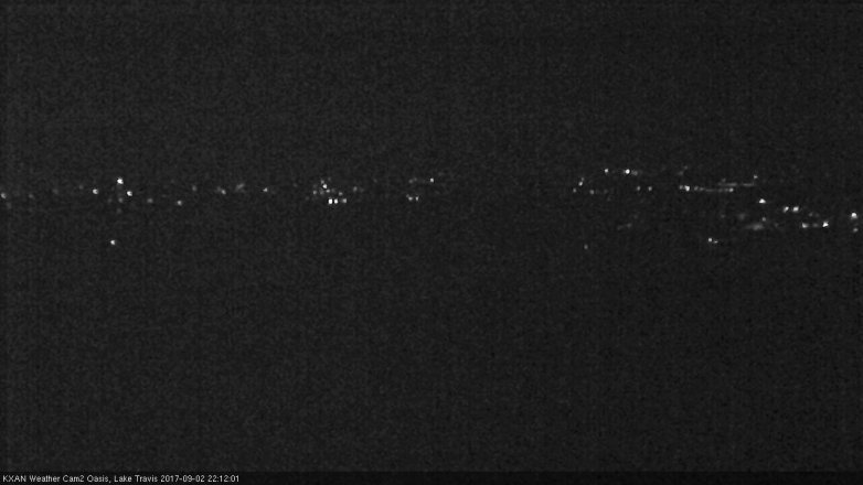 Lake Travis webcam, September 2, 2017 9:15 PM CT