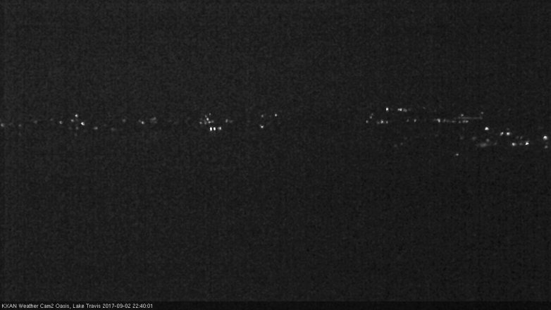 Lake Travis webcam, September 2, 2017 9:45 PM CT