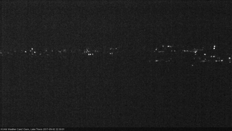 Lake Travis webcam, September 2, 2017 9:50 PM CT