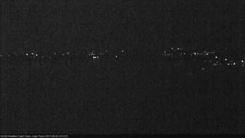 Lake Travis webcam, September 2, 2017 10:20 PM CT