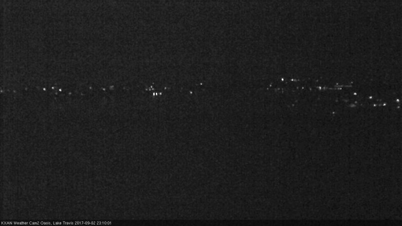 Lake Travis webcam, September 2, 2017 10:25 PM CT