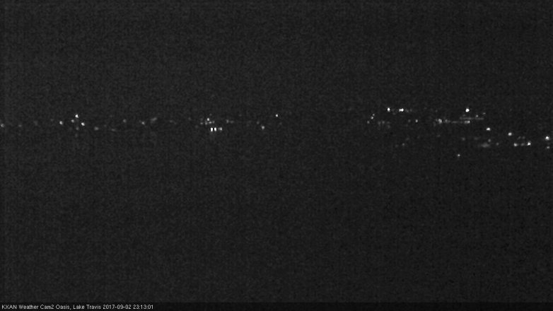 Lake Travis webcam, September 2, 2017 10:30 PM CT