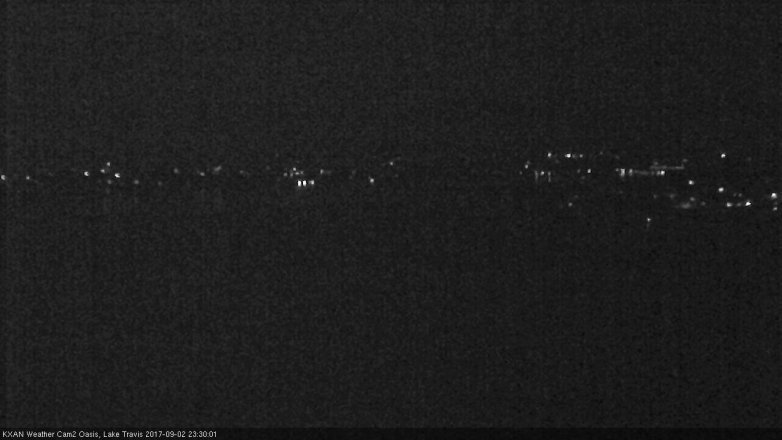 Lake Travis webcam, September 2, 2017 10:55 PM CT