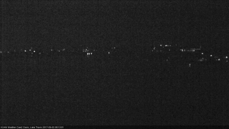 Lake Travis webcam, September 2, 2017 11:20 PM CT