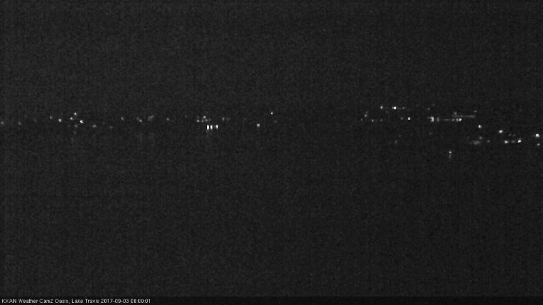 Lake Travis webcam, September 2, 2017 11:25 PM CT