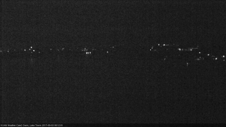 Lake Travis webcam, September 2, 2017 11:30 PM CT
