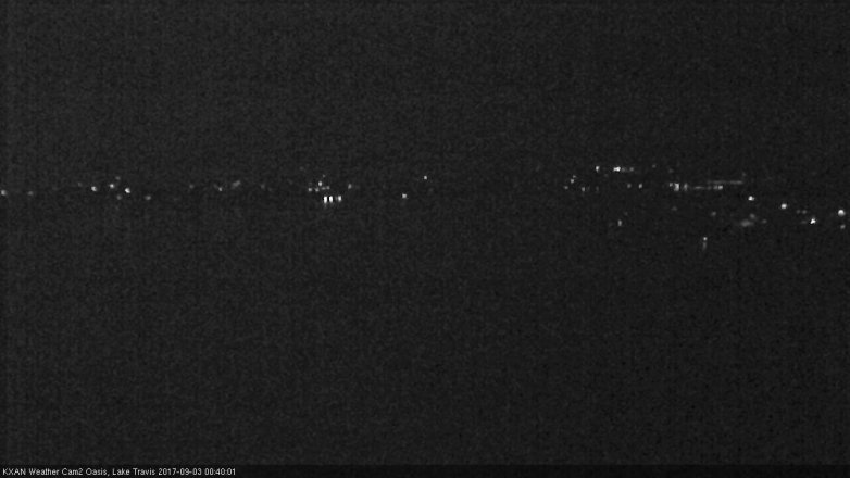 Lake Travis webcam, September 2, 2017 11:50 PM CT