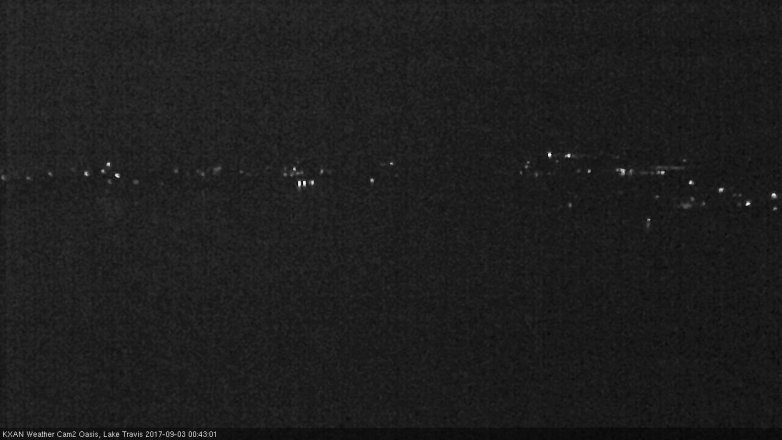 Lake Travis webcam, September 2, 2017 11:55 PM CT