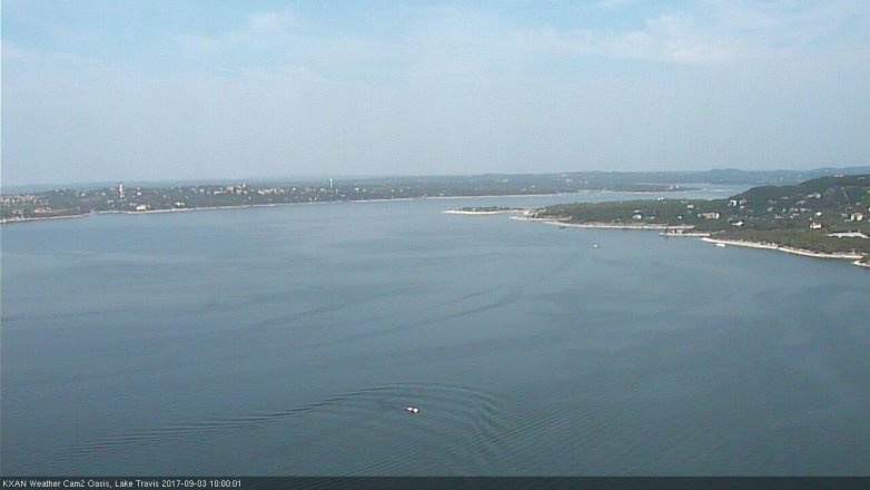 Lake Travis webcam, September 3, 2017 9:05 AM CT