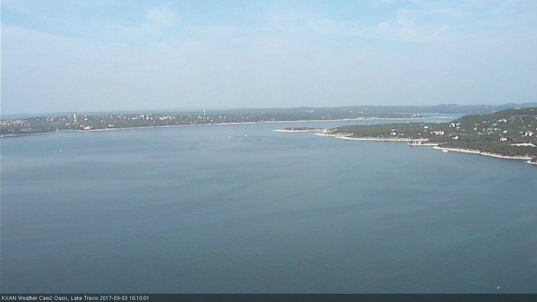 Lake Travis webcam, September 3, 2017 9:25 AM CT