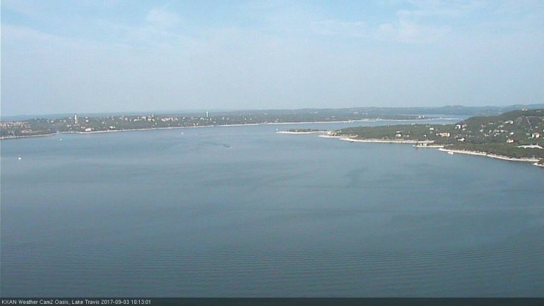 Lake Travis webcam, September 3, 2017 9:30 AM CT