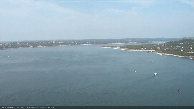 Lake Travis webcam, September 3, 2017 10:10 AM CT