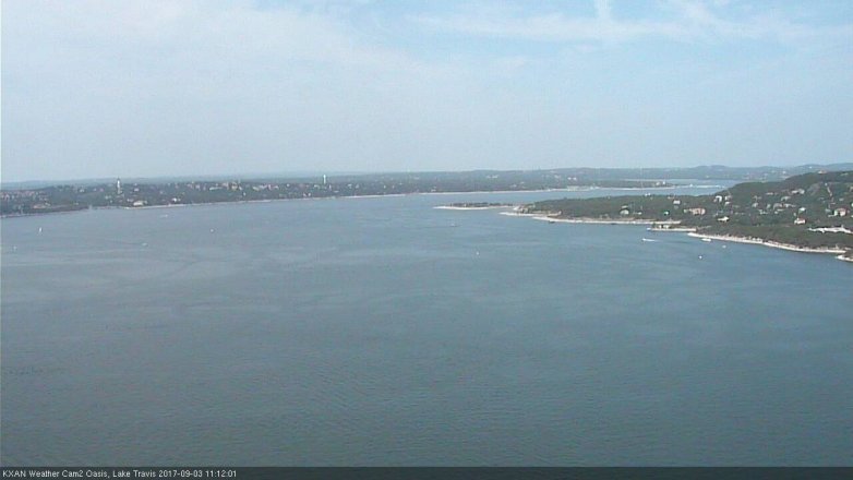 Lake Travis webcam, September 3, 2017 10:20 AM CT