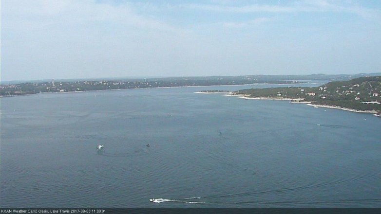 Lake Travis webcam, September 3, 2017 10:30 AM CT