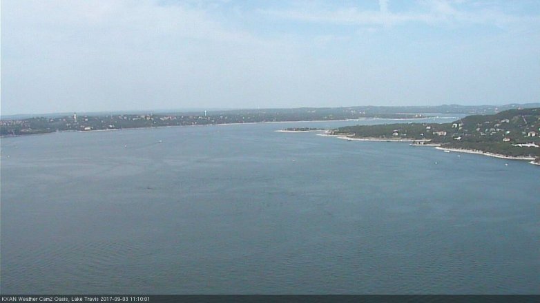 Lake Travis webcam, September 3, 2017 10:35 AM CT