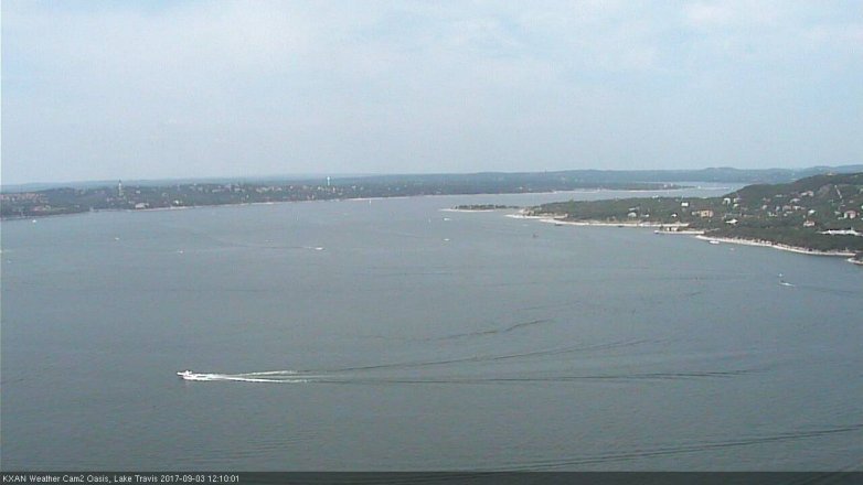 Lake Travis webcam, September 3, 2017 11:15 AM CT