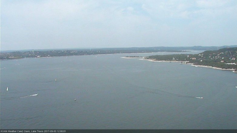 Lake Travis webcam, September 3, 2017 11:25 AM CT