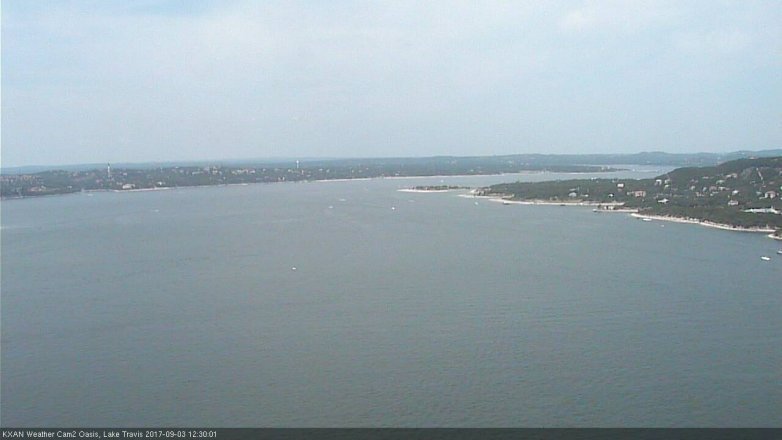Lake Travis webcam, September 3, 2017 11:50 AM CT