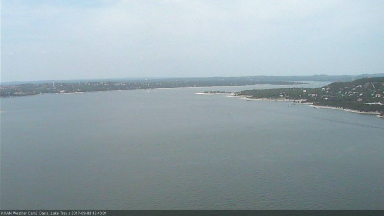 Lake Travis webcam, September 3, 2017 12:15 PM CT