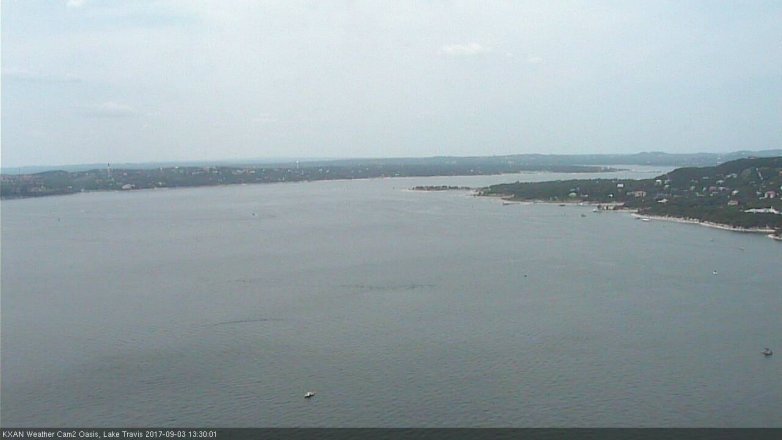 Lake Travis webcam, September 3, 2017 12:35 PM CT