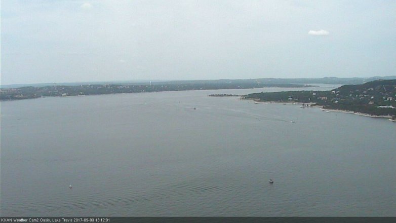 Lake Travis webcam, September 3, 2017 12:40 PM CT