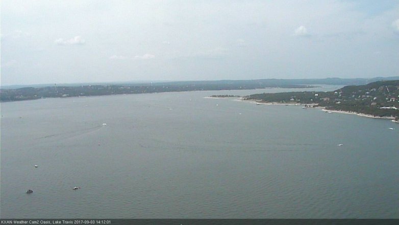 Lake Travis webcam, September 3, 2017 1:20 PM CT