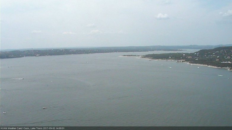 Lake Travis webcam, September 3, 2017 1:25 PM CT