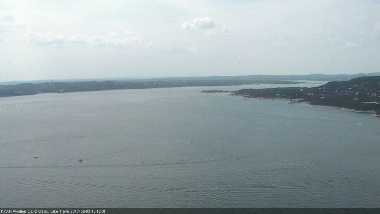 Lake Travis webcam, September 3, 2017 2:35 PM CT