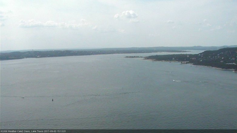 Lake Travis webcam, September 3, 2017 2:40 PM CT