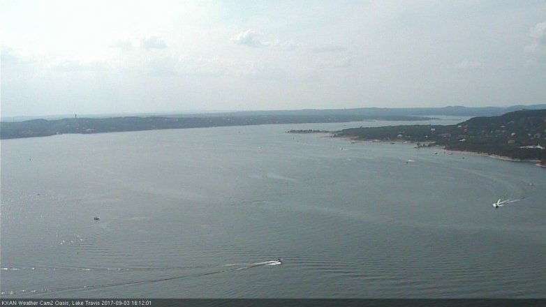 Lake Travis webcam, September 3, 2017 3:35 PM CT