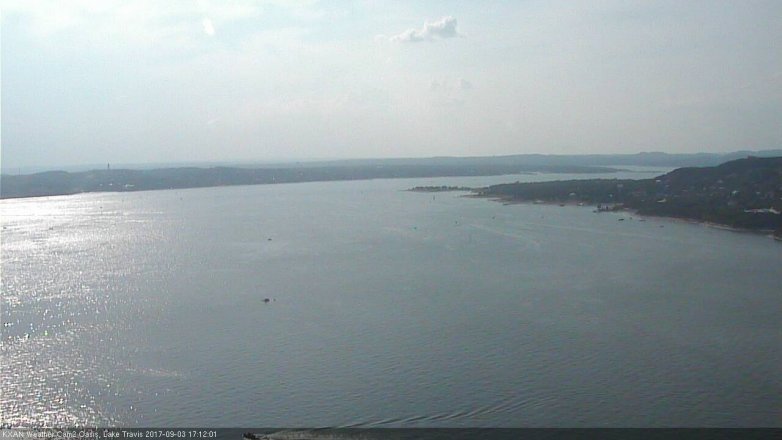Lake Travis webcam, September 3, 2017 4:15 PM CT
