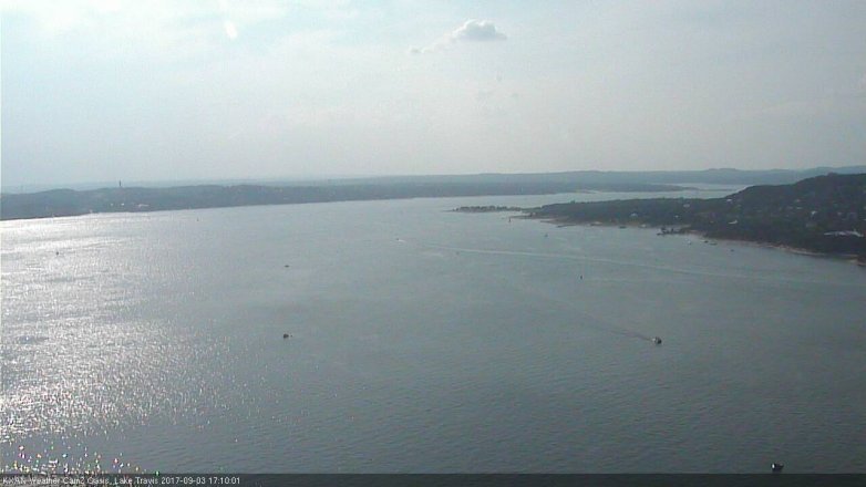 Lake Travis webcam, September 3, 2017 4:20 PM CT