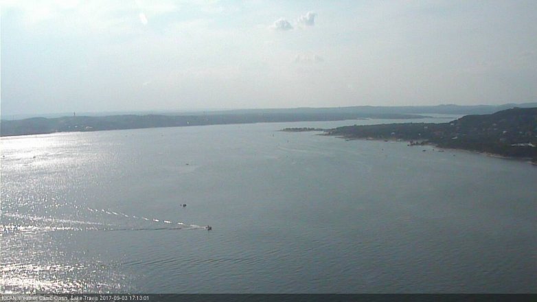 Lake Travis webcam, September 3, 2017 4:35 PM CT