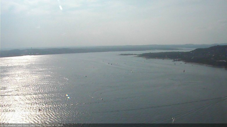 Lake Travis webcam, September 3, 2017 4:45 PM CT