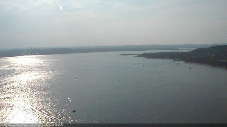 Lake Travis webcam, September 3, 2017 4:50 PM CT